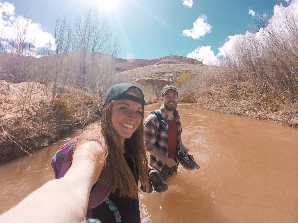 The deepest river crossing we encountered on the hike