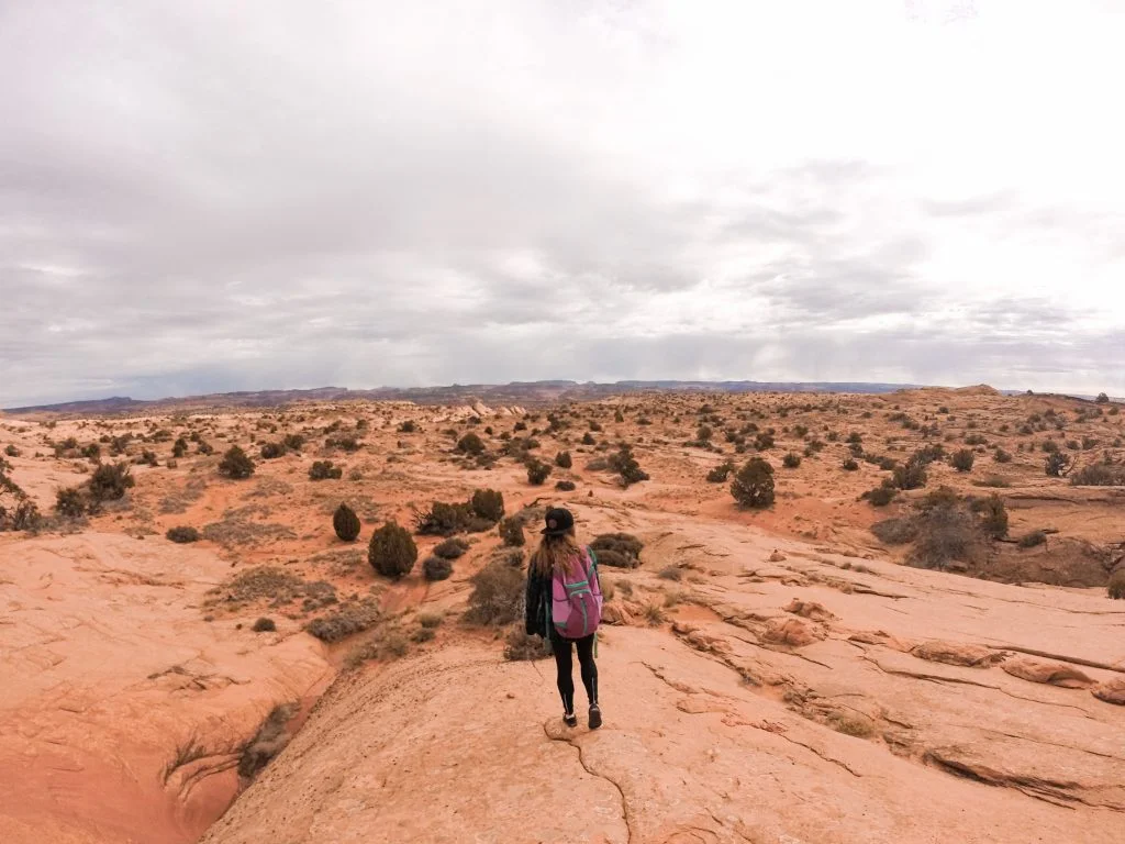 The vast slickrock approach to the Escalante River