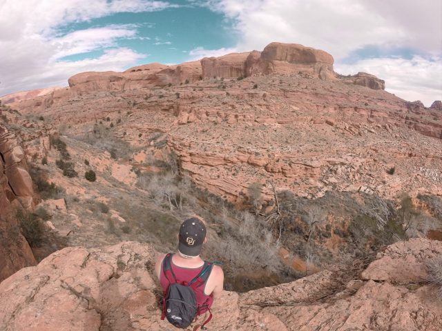 Looking over the Escalante River before our descent into the canyon