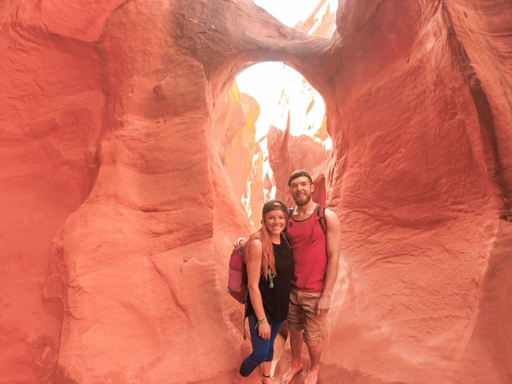 We took a celebratory picture after successfully making the climb into Peek-A-Boo