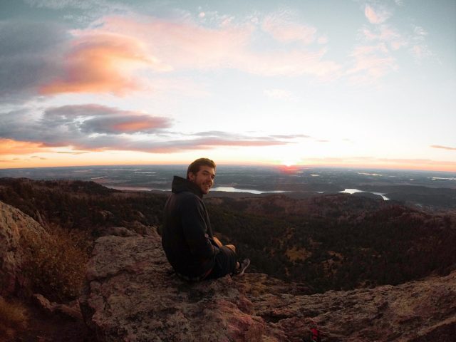 Beautiful colors and Horsetooth Reservoir in the distance