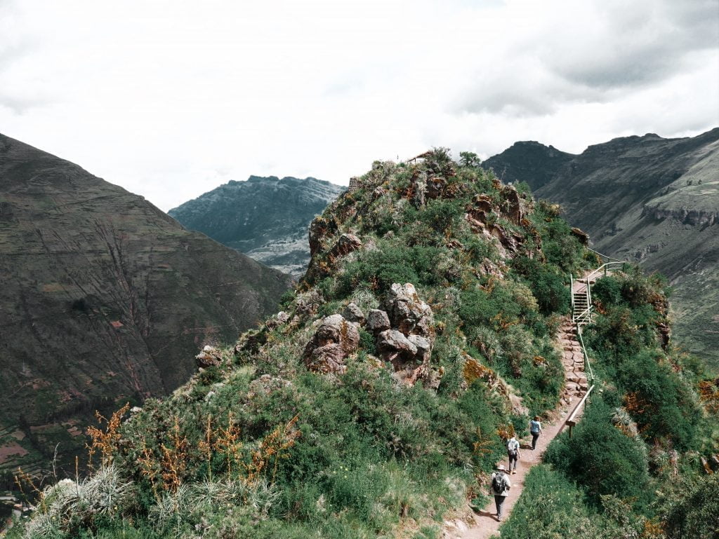 Walking up to one of the many miradors in Pisac