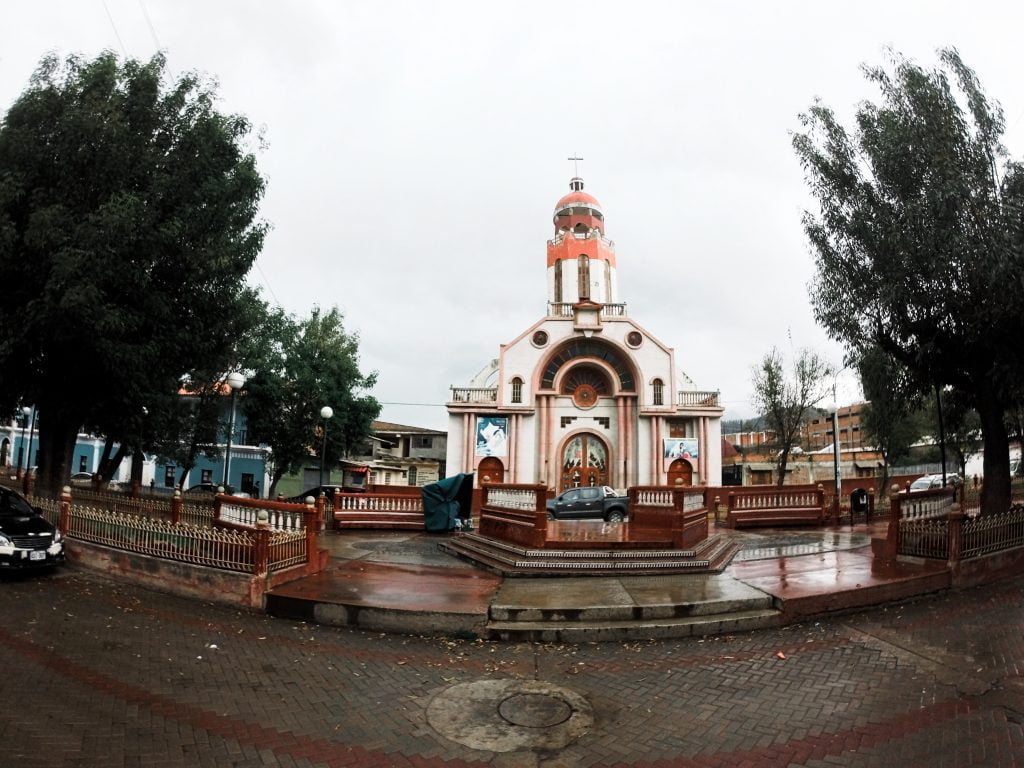 Quaint church on the side streets of Huaraz