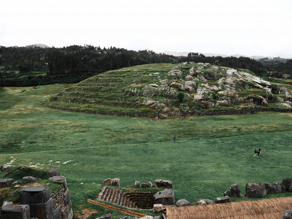 The Sacsayhuaman Ruins sit just above Cusco