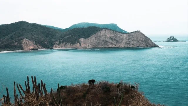 Looking down on Los Frailes from Mirador Las Fragatas