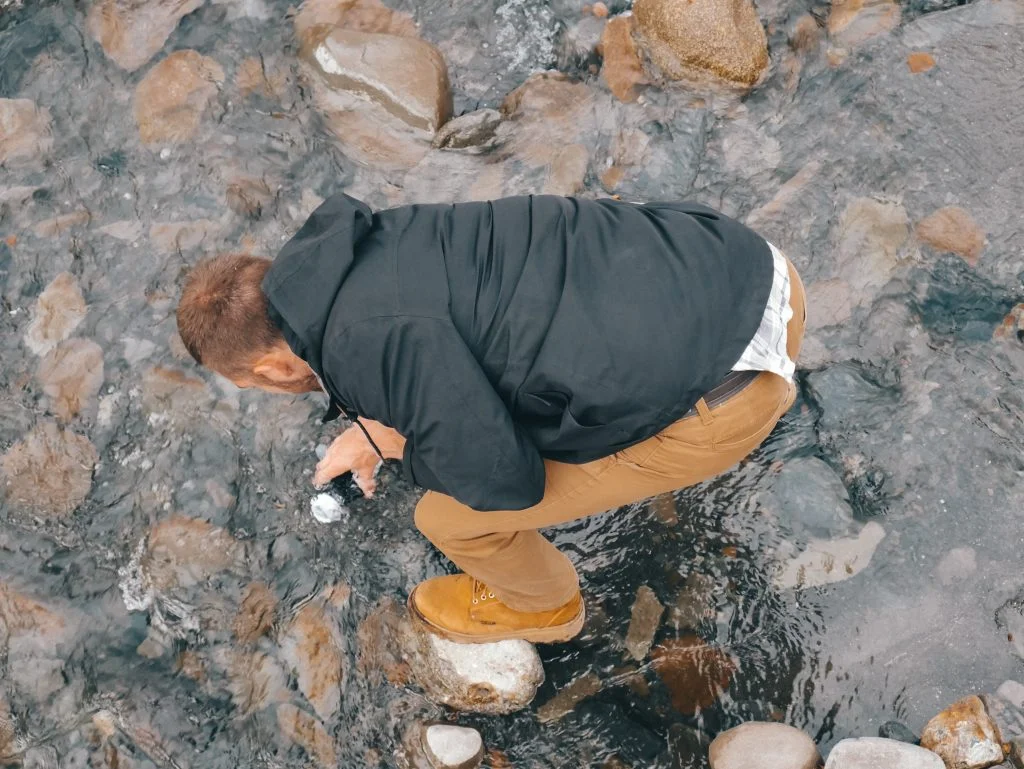 The water was drinkable straight from the stream in Torres Del Paine
