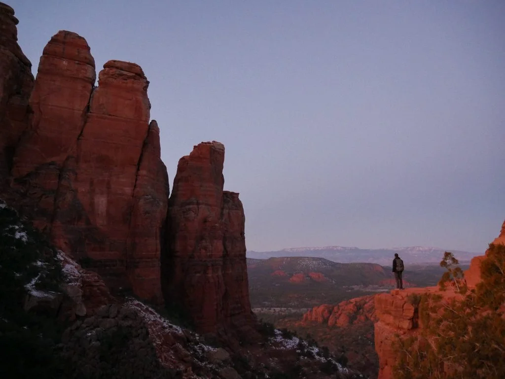 The first light of day in Sedona