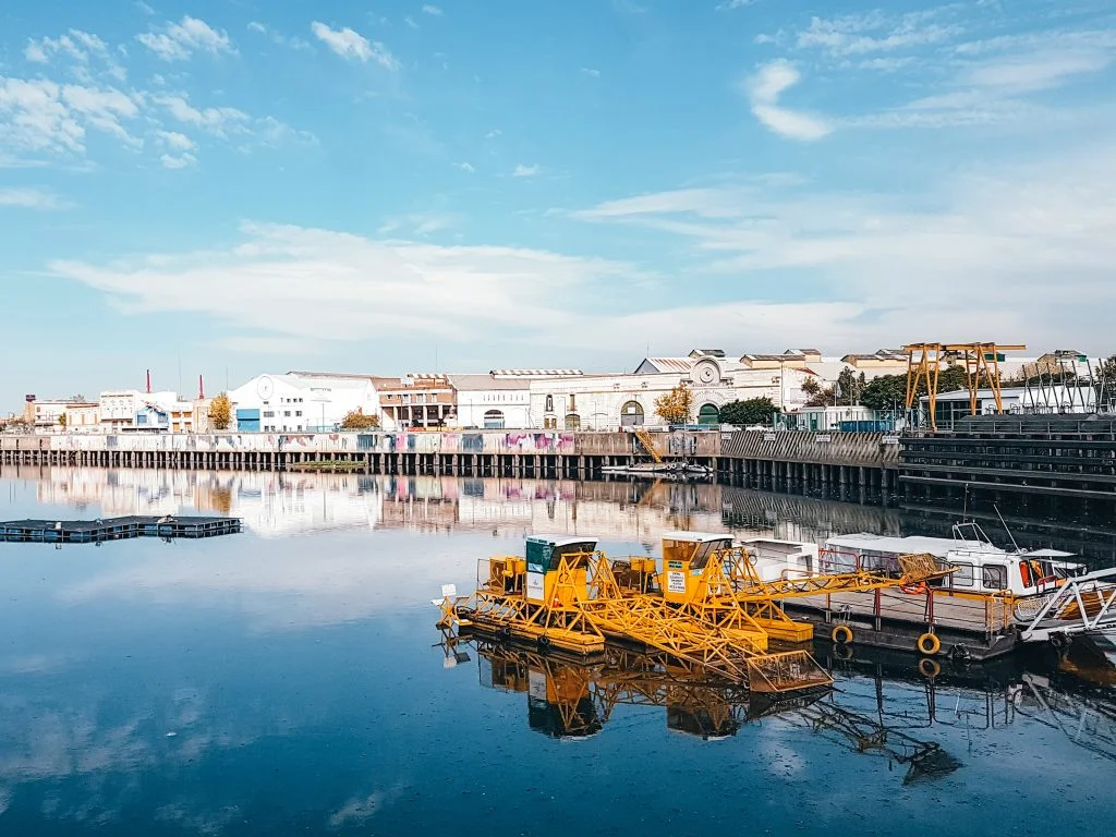 The port area near La Boca