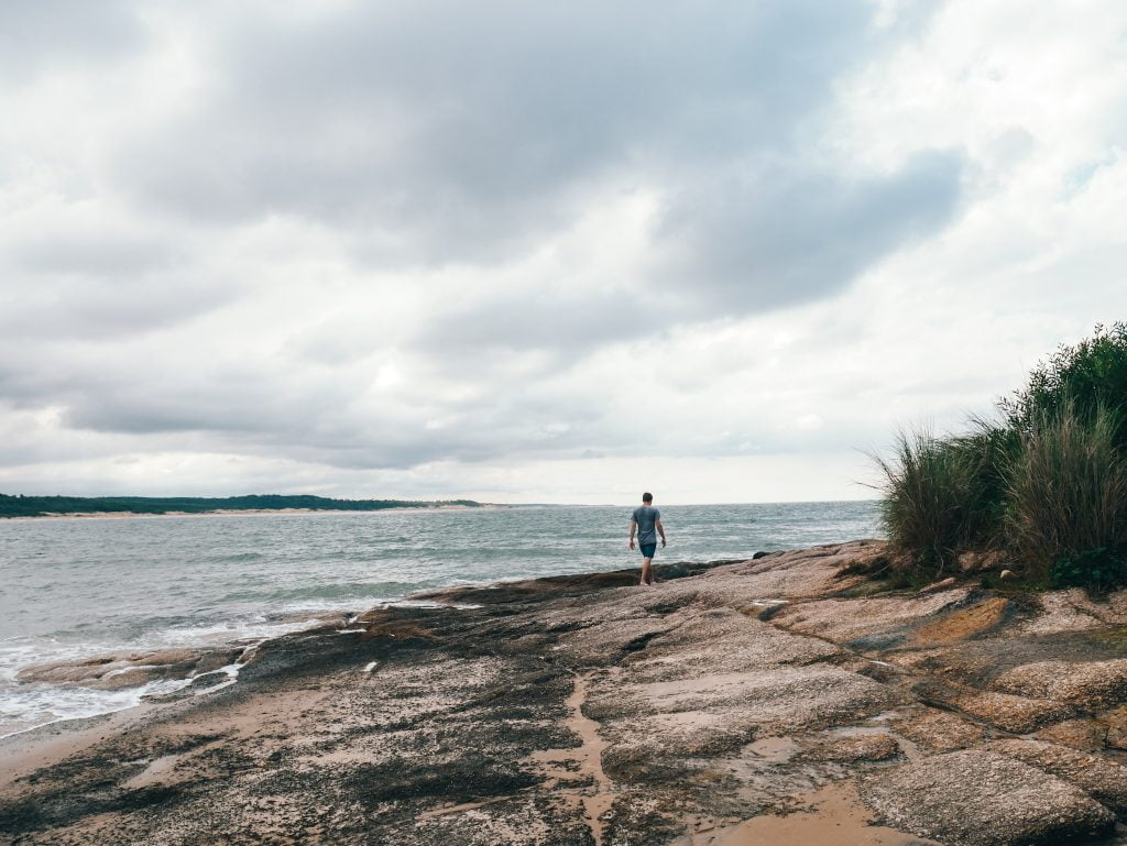 Walking the coast of Punta Del Diablo