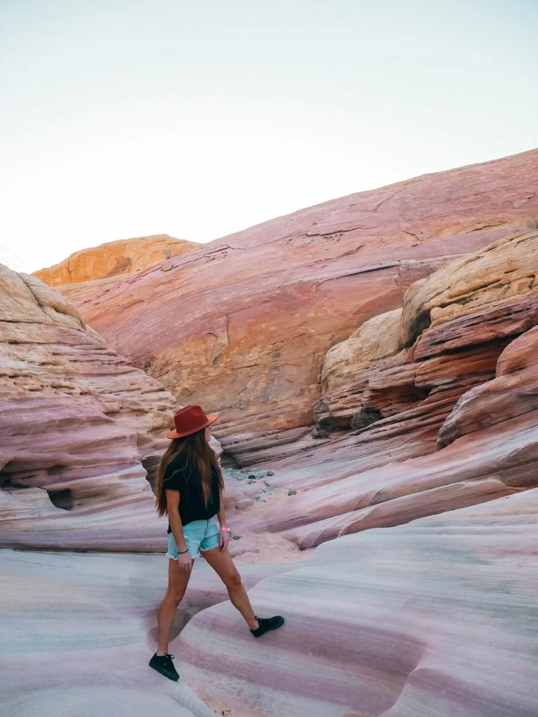 Beautiful colors in Pastel Pink Canyon