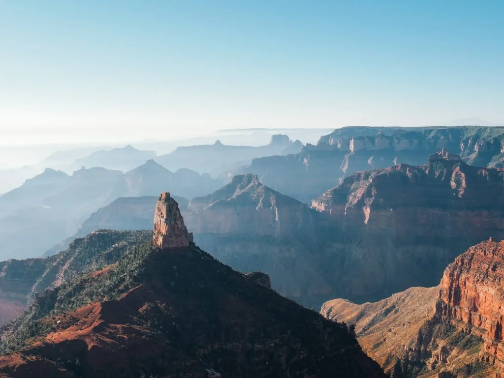 Hazy views from Point Imperial