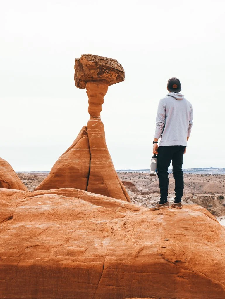 Erosion has chiseled this column over many, many years