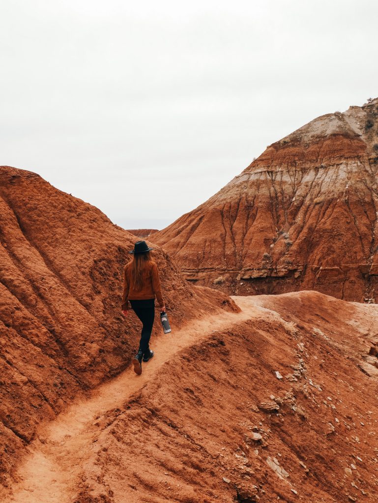 The trail through the badlands