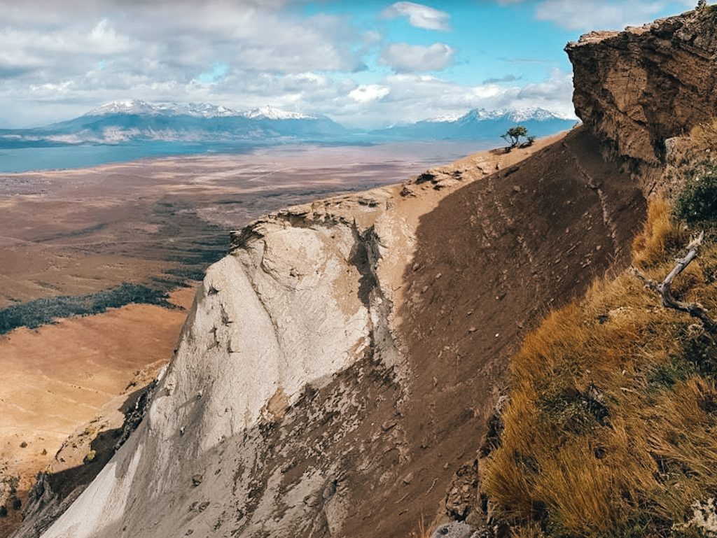 Overlooking the beautiful Patagonian landscape around Puerto Natales