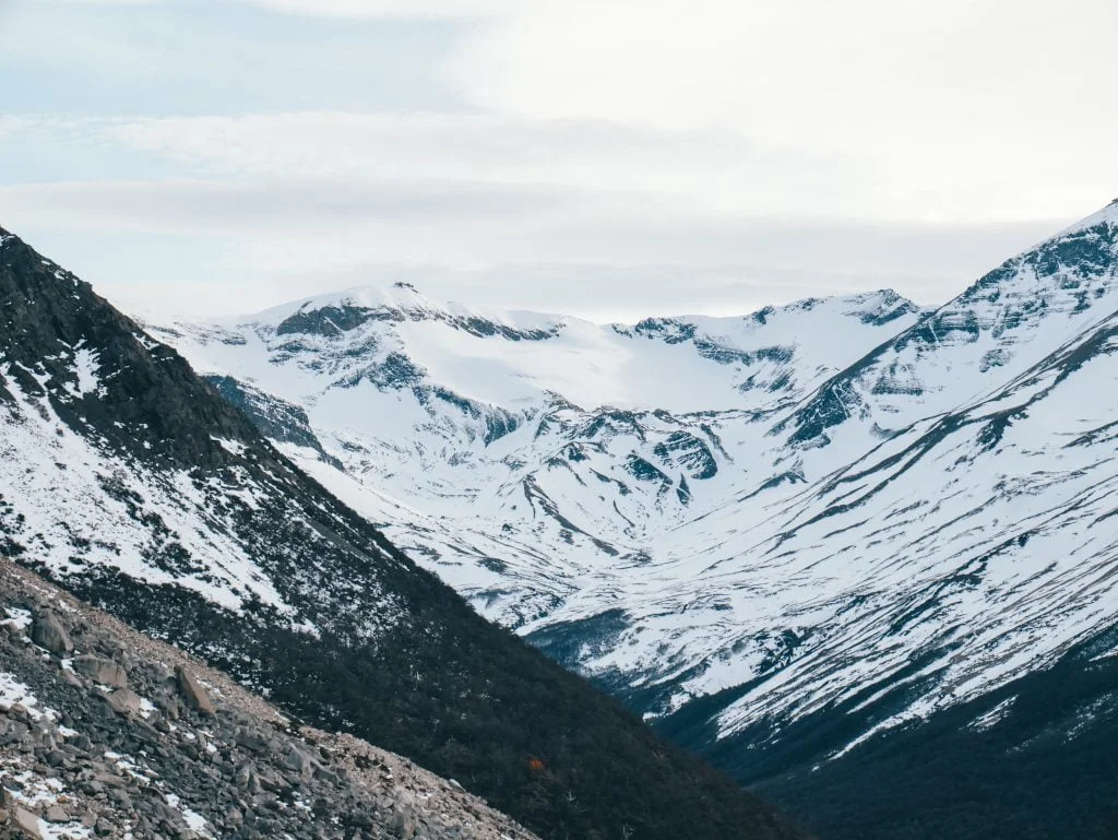 Beautiful winter scenery in Torres del Paine