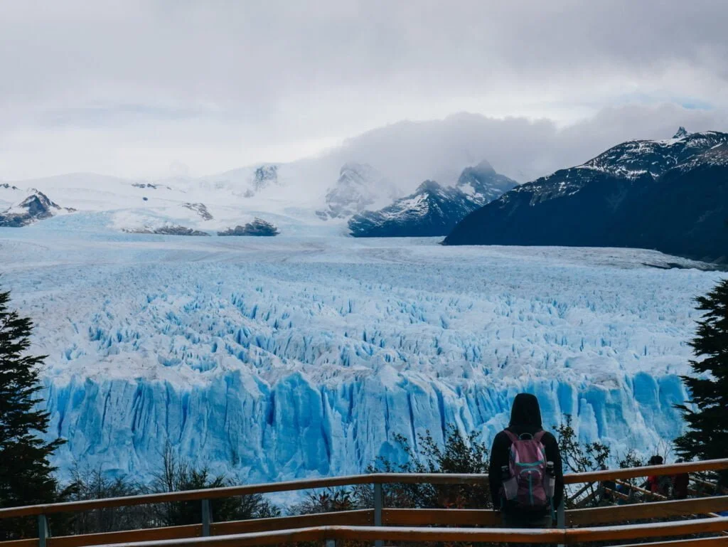 Matt looking over Perito Moreno Glacier