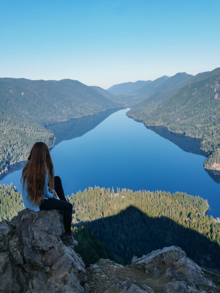 Beautiful views of Lake Crescent from Mt. Storm King
