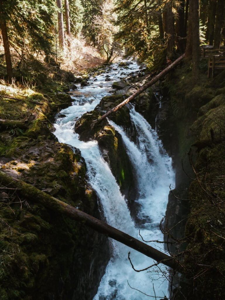Sol Duc Falls is one of the many beautiful waterfalls in Olympic National Park