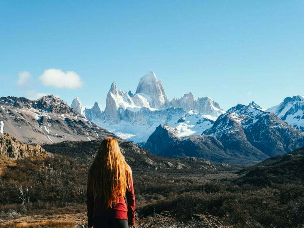 Lia taking in the views in Los Glaciares National Park