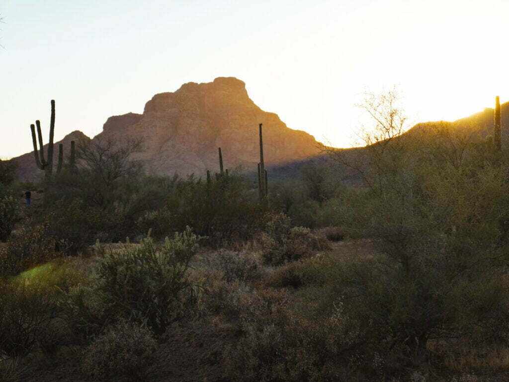 Sunset in beautiful Tonto National Forest