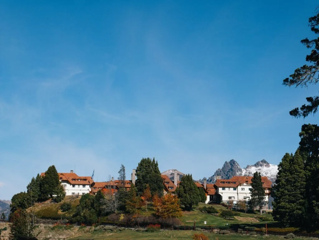 One of the many beautiful resort lodges near Bariloche