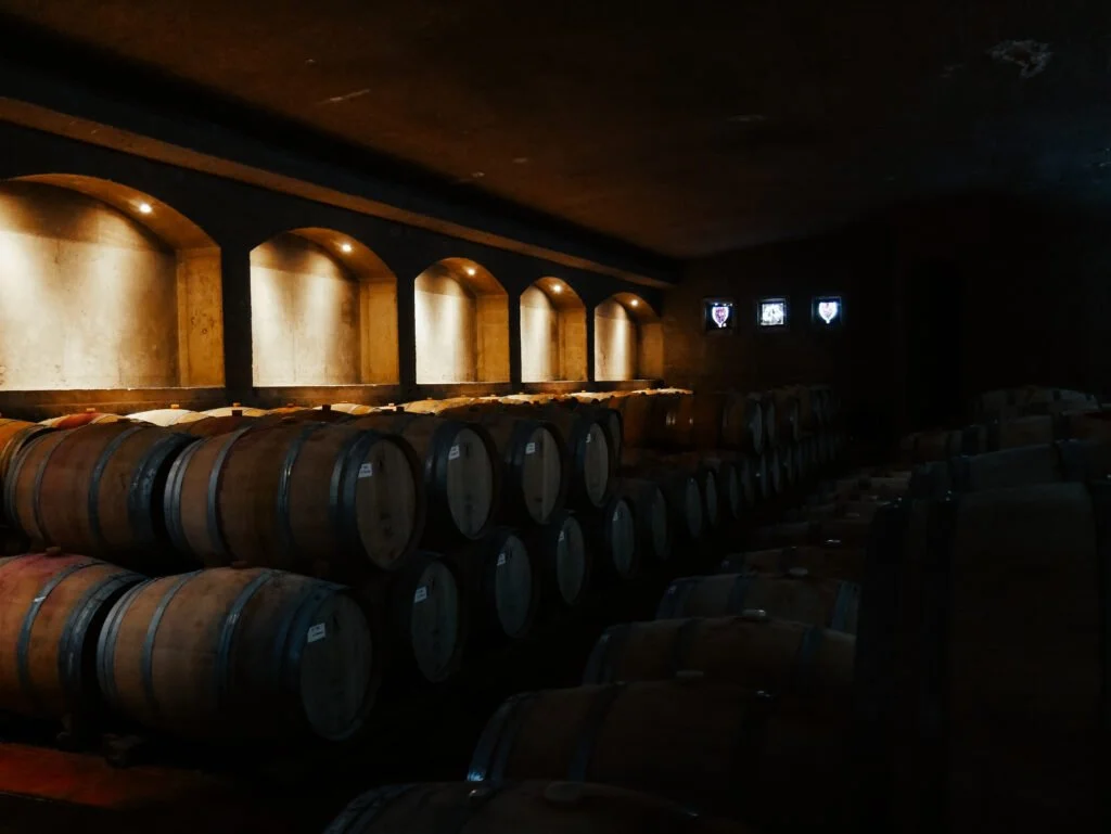 Barrels upon barrels of wine