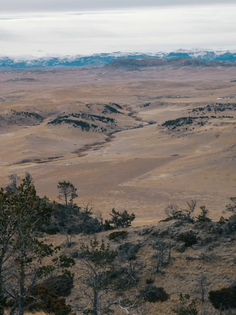 Where the plains meet the Rocky Mountains