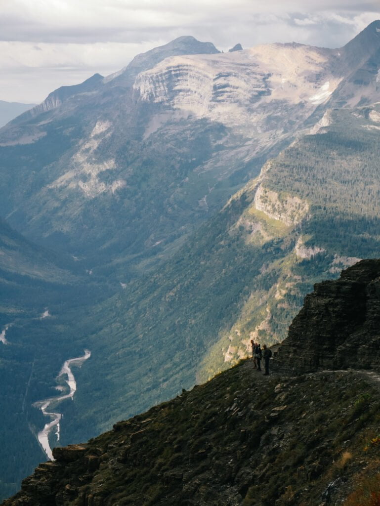 Waaaay high up in Glacier National Park