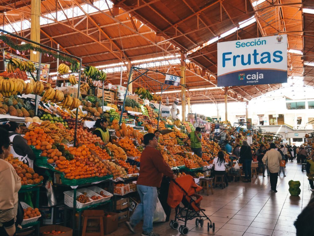 The fruit section of Mercado San Camilo