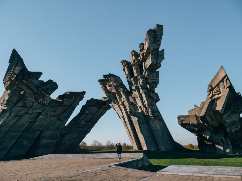 The memorial at the Ninth Fort of Kaunas