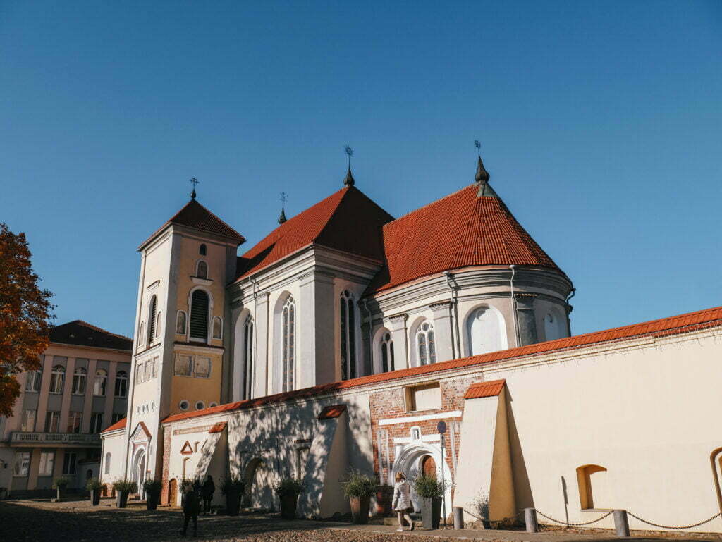 Old churches and other beautiful architecture in the heart of Kaunas