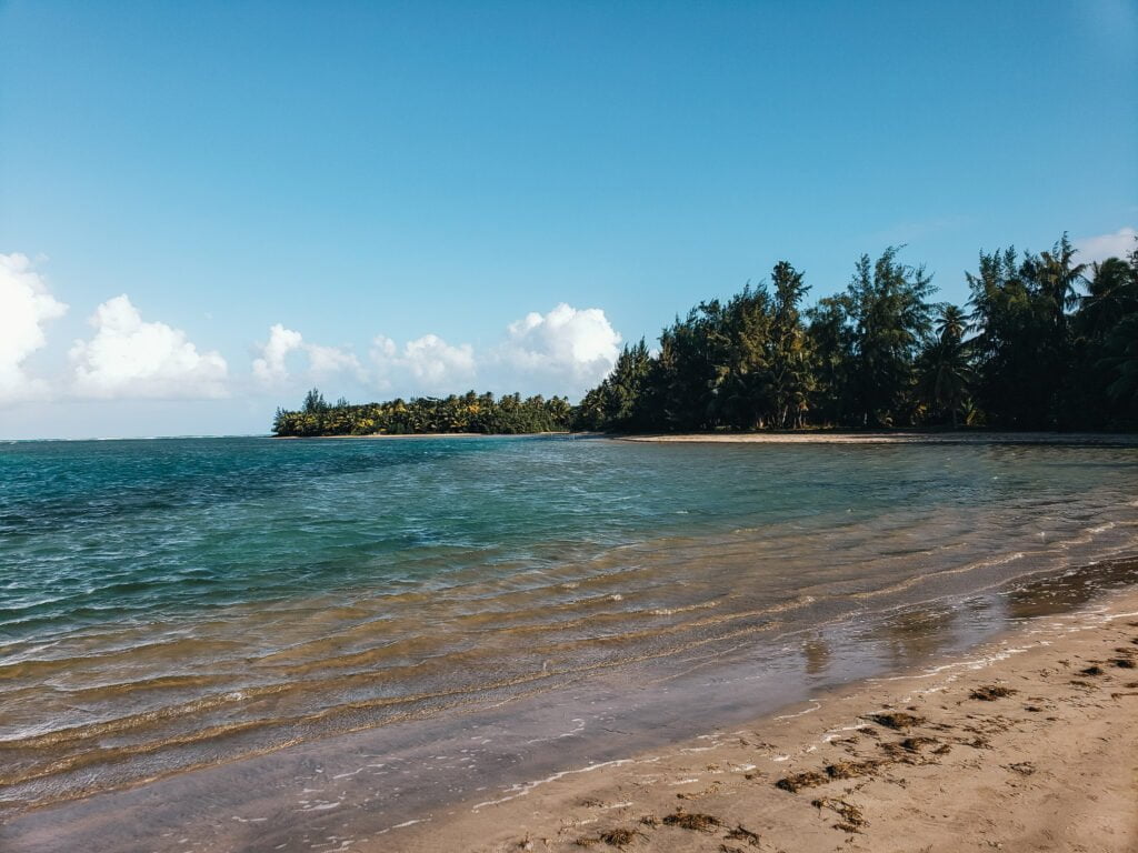 Pretty beach areas between Luquillo Beach and Playa Azul