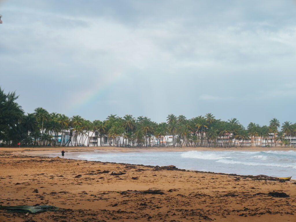 Playa Azul after a heavy rain