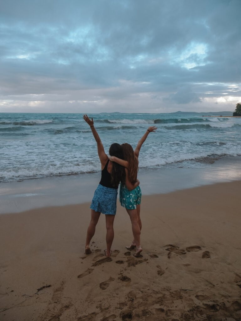 We loved strolling along Playa La Pared from Playa Azul in the evenings