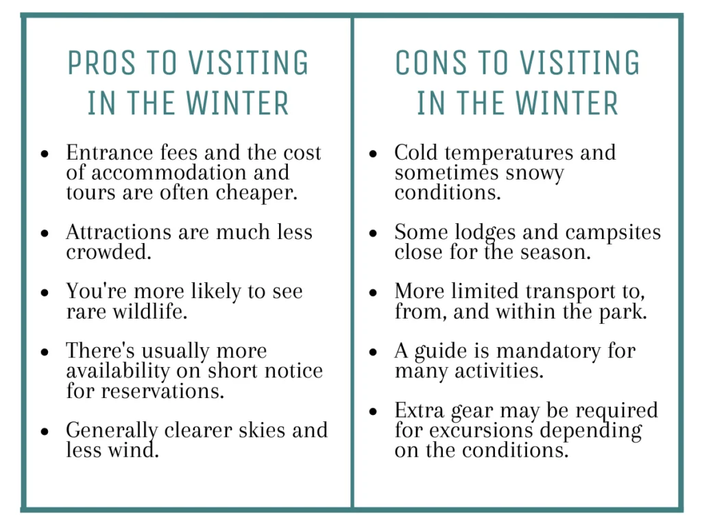 Pros & Cons to visiting Torres del Paine in the winter