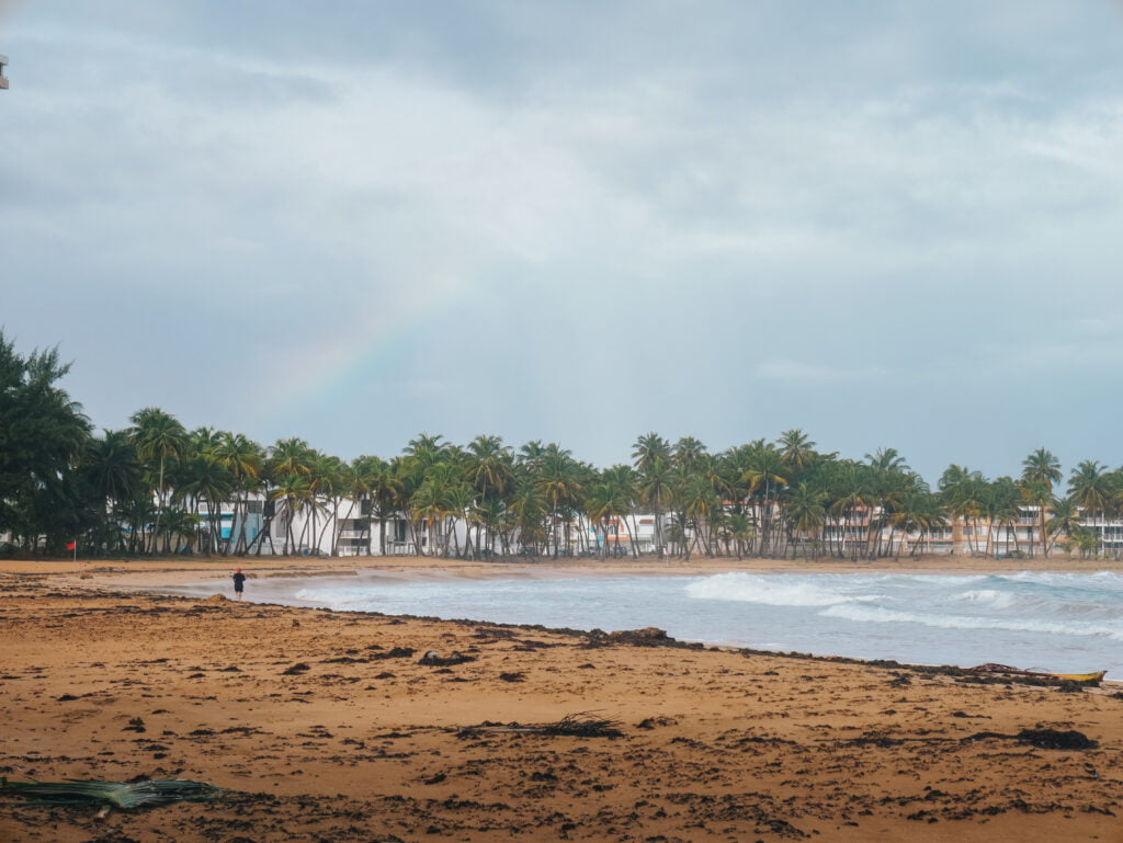 Many condos and town homes line the coast in Luquillo