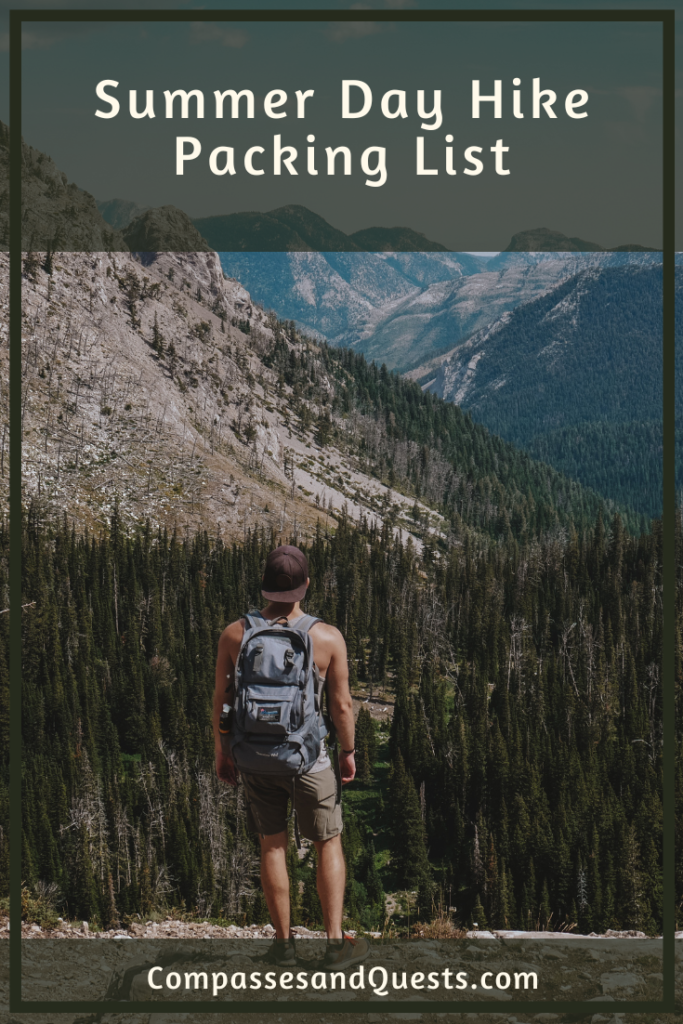 Summer Day Hike Packing List Pin
