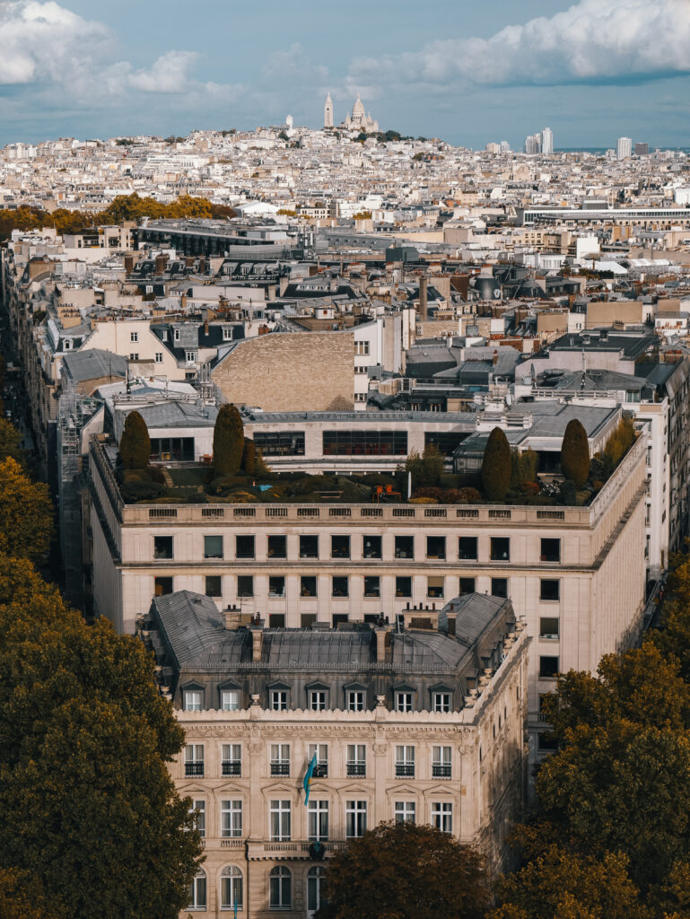 Paris cityscape with the Sacré-Coeur in the distance