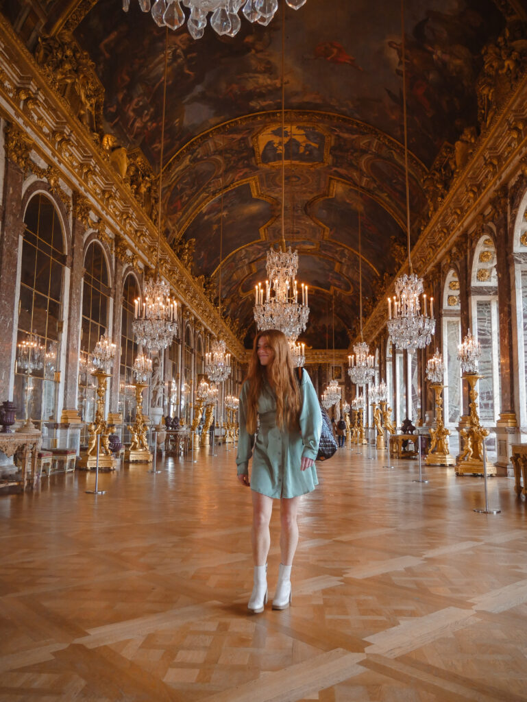 Morning in Versailles' famous Hall of Mirrors