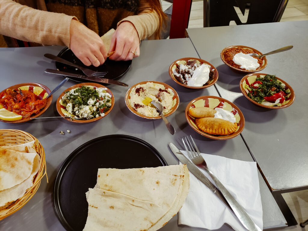 A delicious Lebanese spread