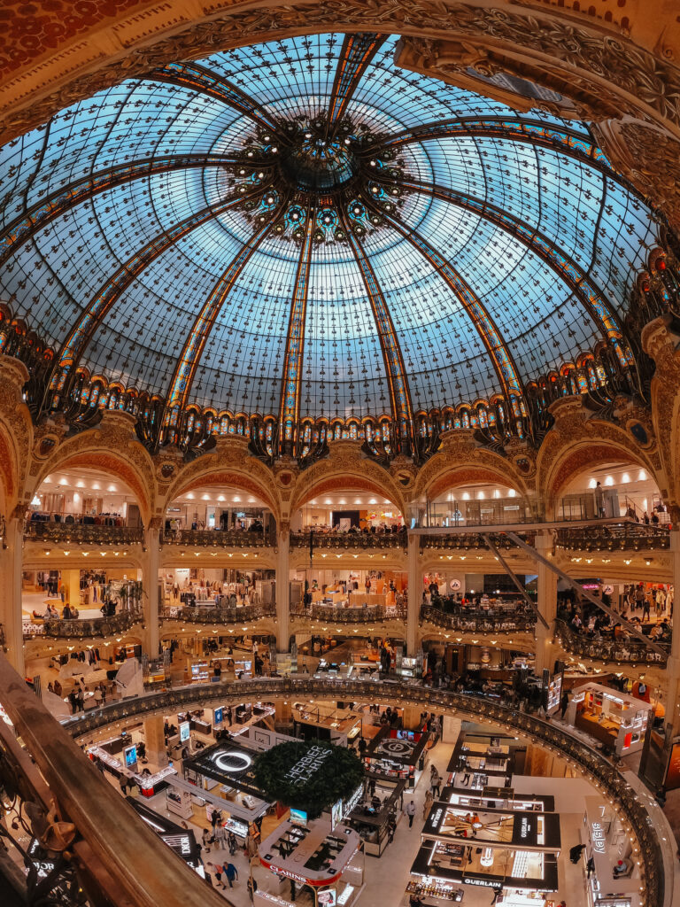 Galeries Lafayette is quite the incredible shopping spot! - day 4 of our four-day Paris itinerary