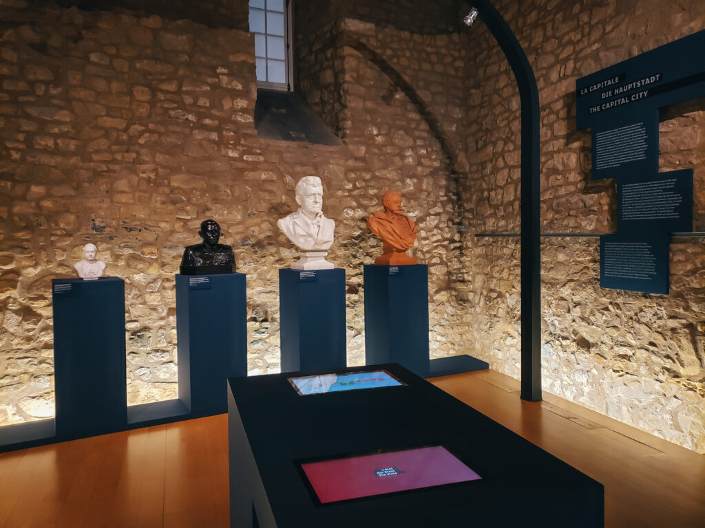 The Lëtzebuerg City Museum contains some interactive displays and in-depth information in multiple languages near each display