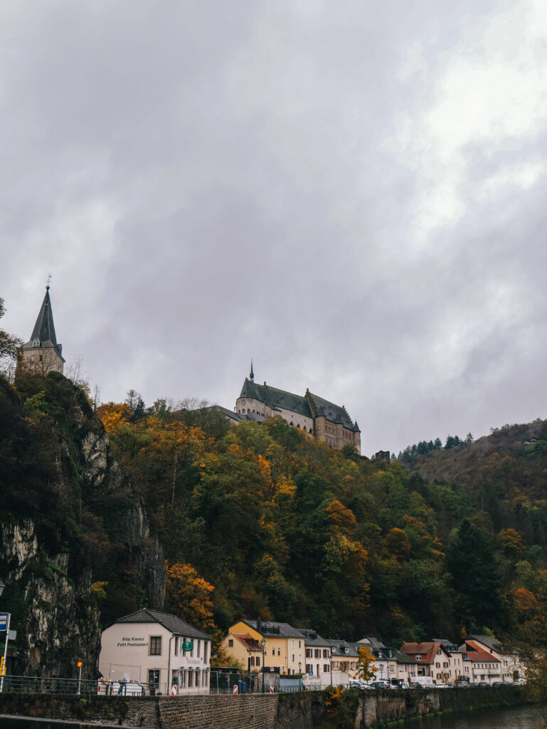 Looking up at the castle from Vianden