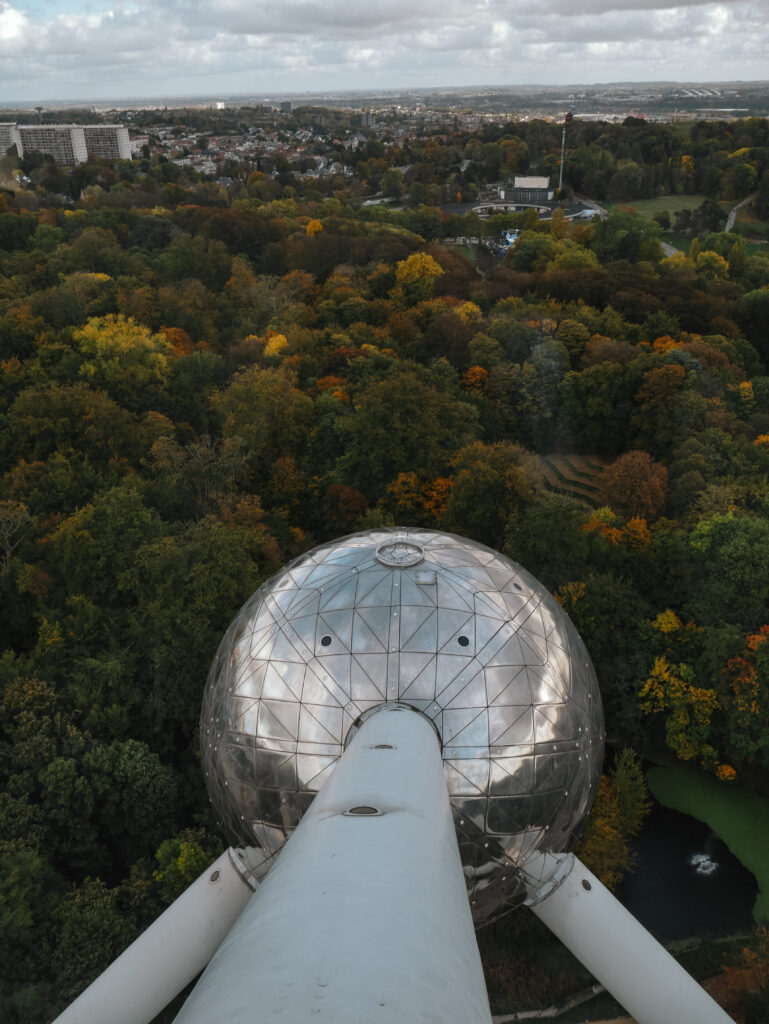 Looking over Parc de Laeken from the Atomium