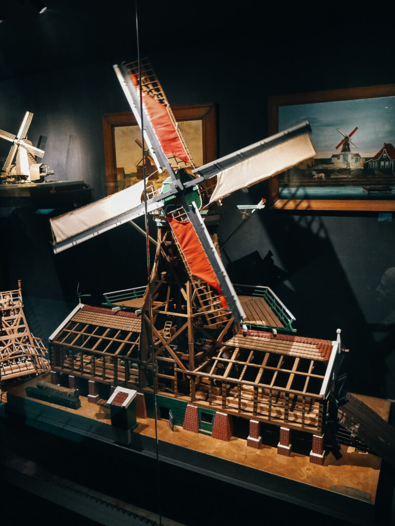 A windmill model in the museum