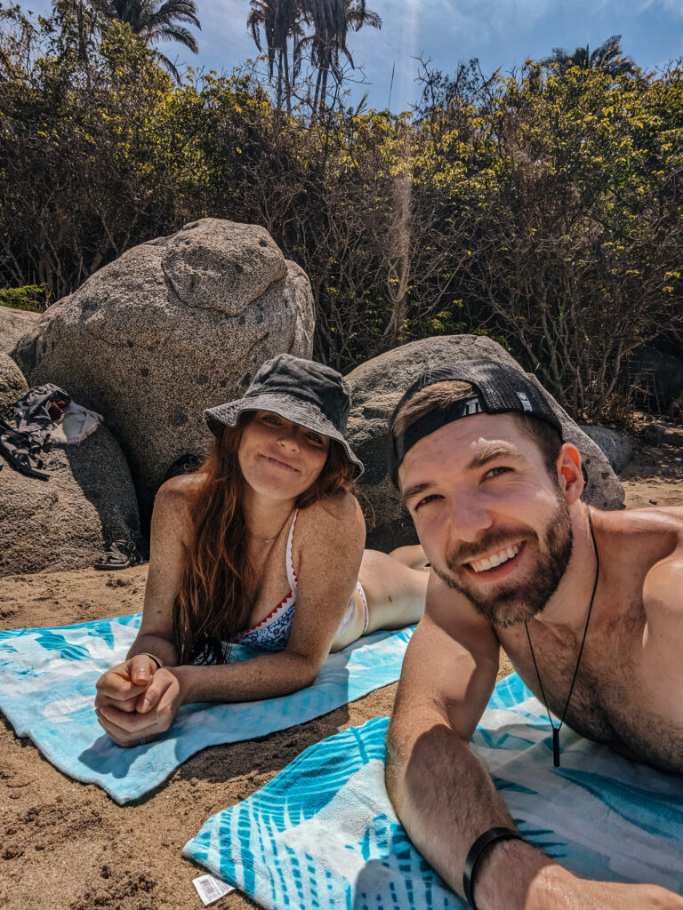 Relaxing on the beach