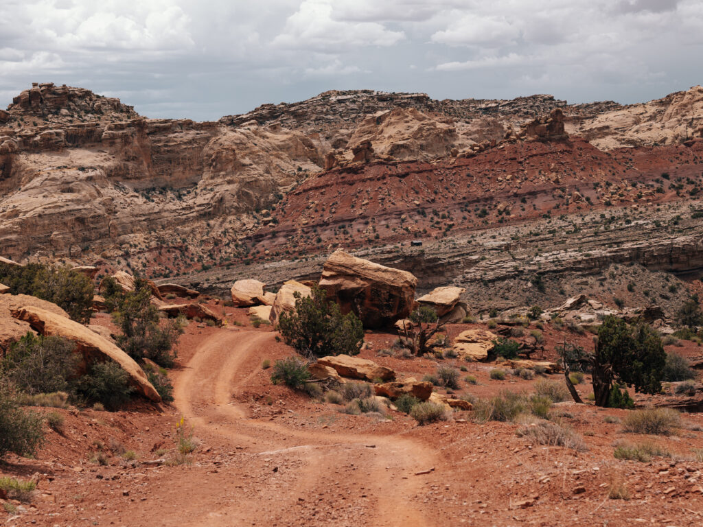 Behind the Reef Road - can you spot the cabin?