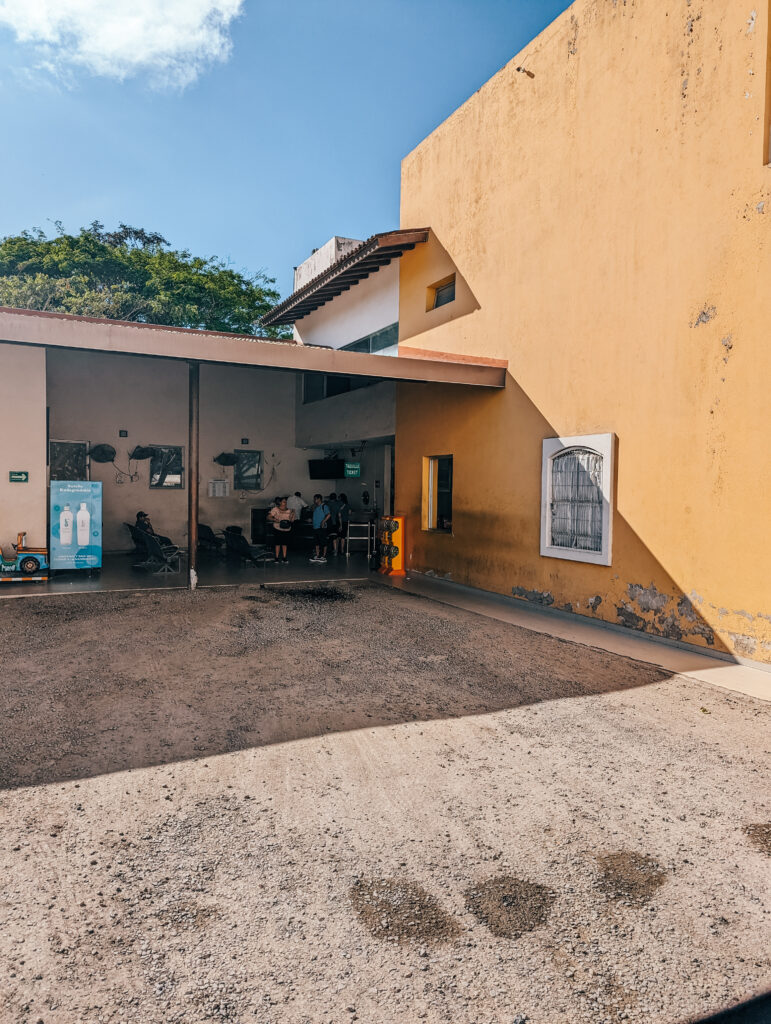 The bus terminal in Sayulita