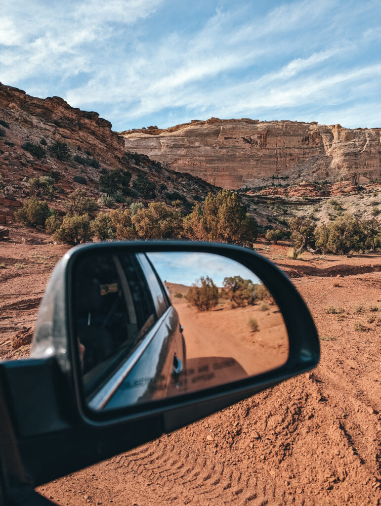 A pretty drive to the trailhead from our campsite