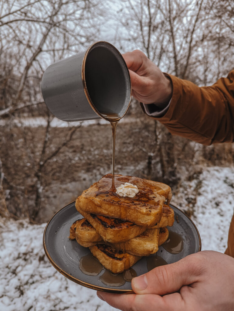 French toast on a cold winter day